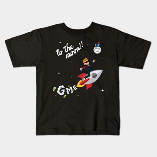 To the moon with WSB Kids T-Shirt